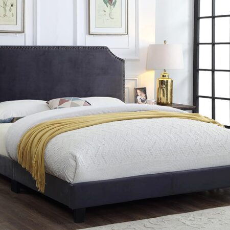 T2116 King Size Bed Charcoal