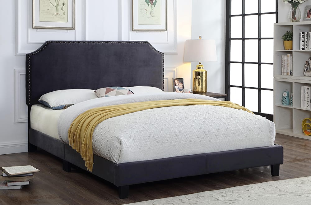 T2116 King Size Bed Charcoal