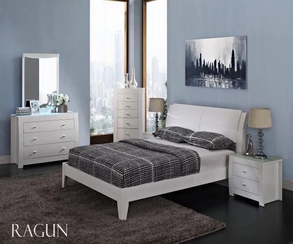 RAGUN 6 piece queen size bedroom set