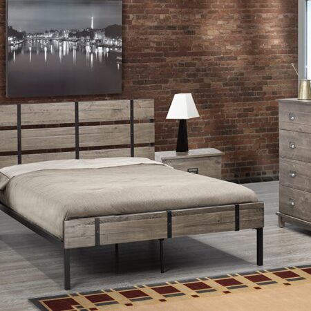 T2337G Single Size Bed Grey