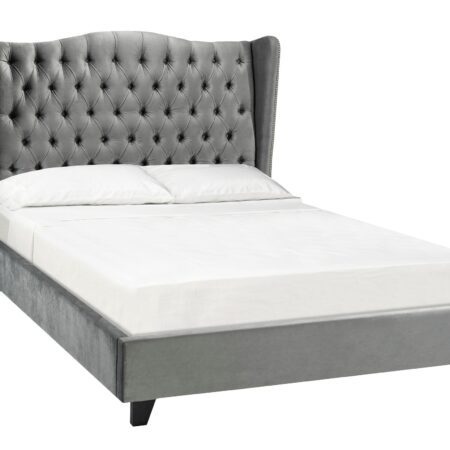 Alternative view of B1800-GR King PEARL BED FRAME GREY