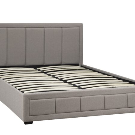 Alternative view of LX828-BEI WESTLEY PLATFORM King  BED W/LIFT STORAGE BEIGE