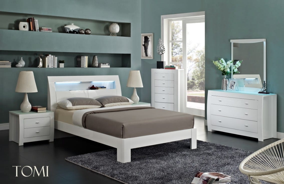 TOMI 6 piece queen size bedroom set