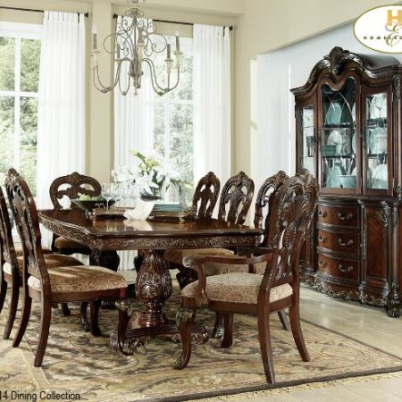 2243-114 9pc dining set with hutch and buffet