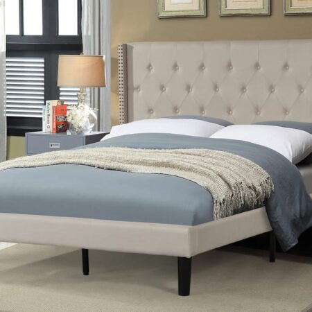 T2352 Queen Size Bed Beige