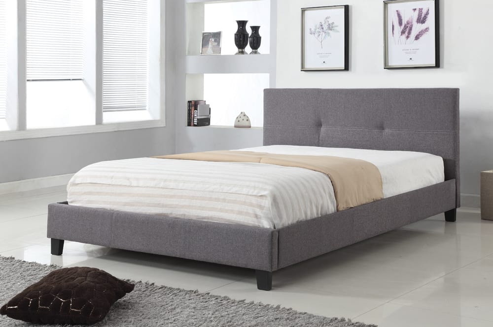 T2358 Queen Size Bed Grey