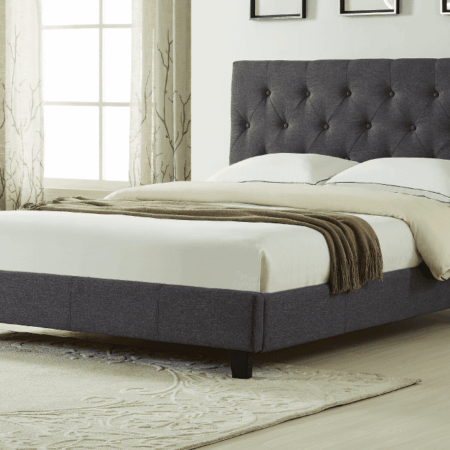 T2366 Queen Size Bed Charcoal