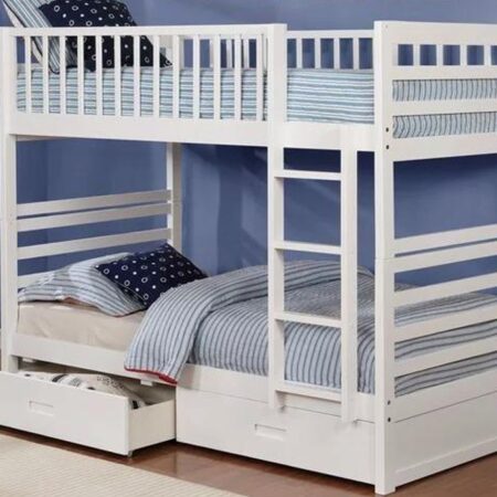 Ifdc B-110-W Single over single bunk bed