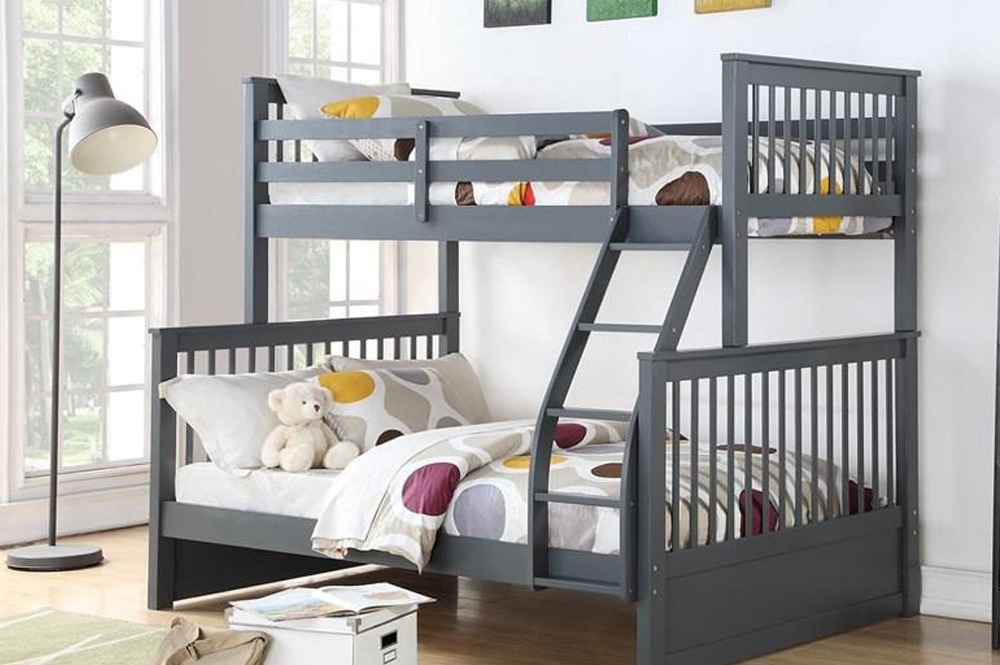 Ifdc B-122G Single Over Double Bunk Bed