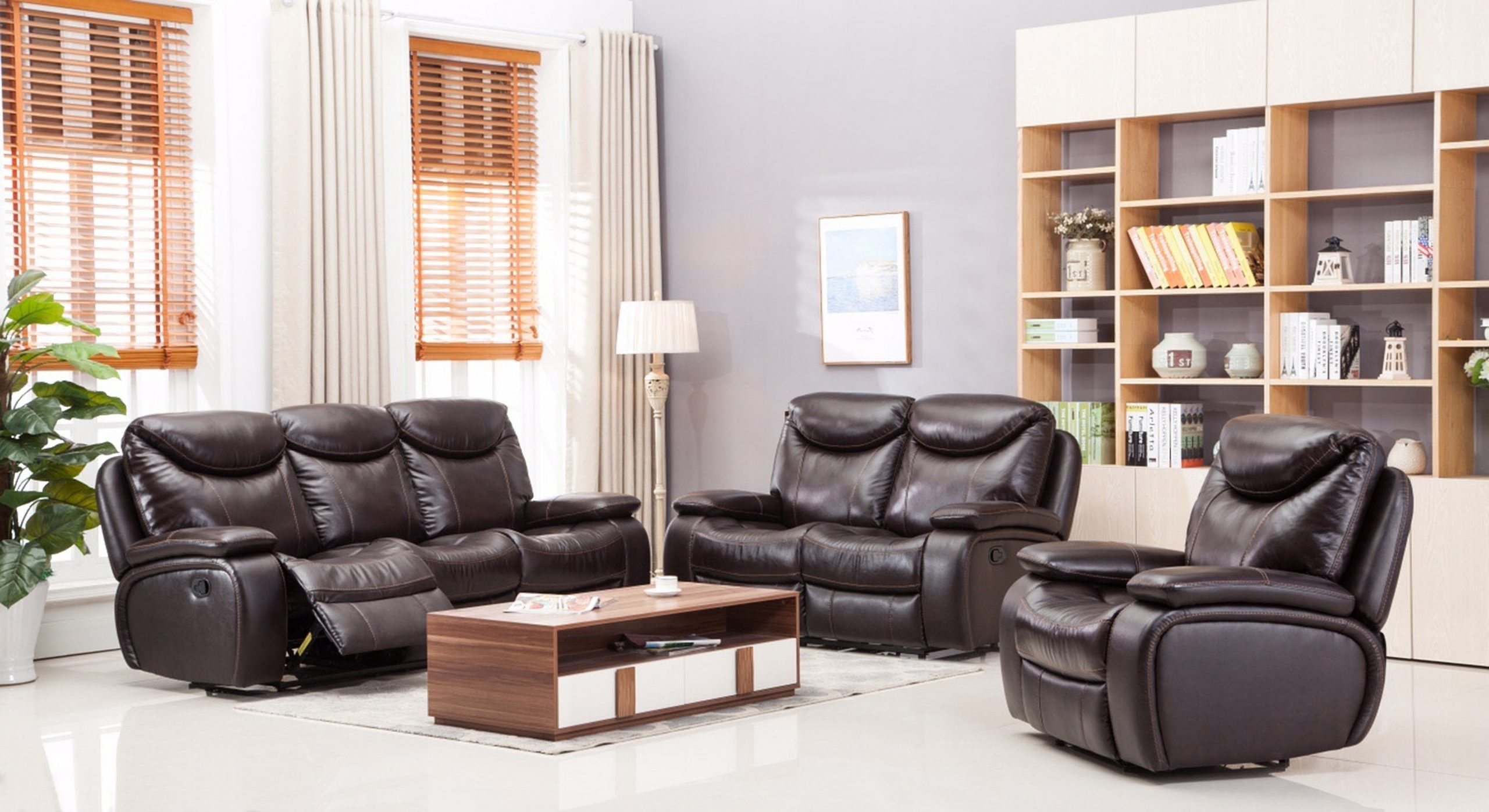 Dallas Leather Match Sofa set