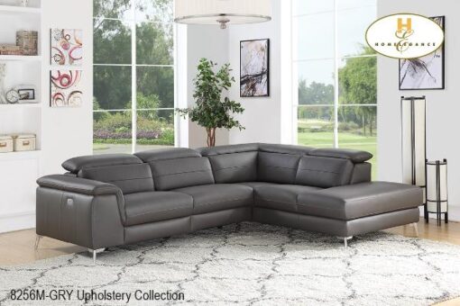 8256M-GRY 2pc Power Motion Sectional