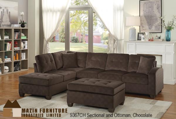 9367CH 2pc Sectional sofa set