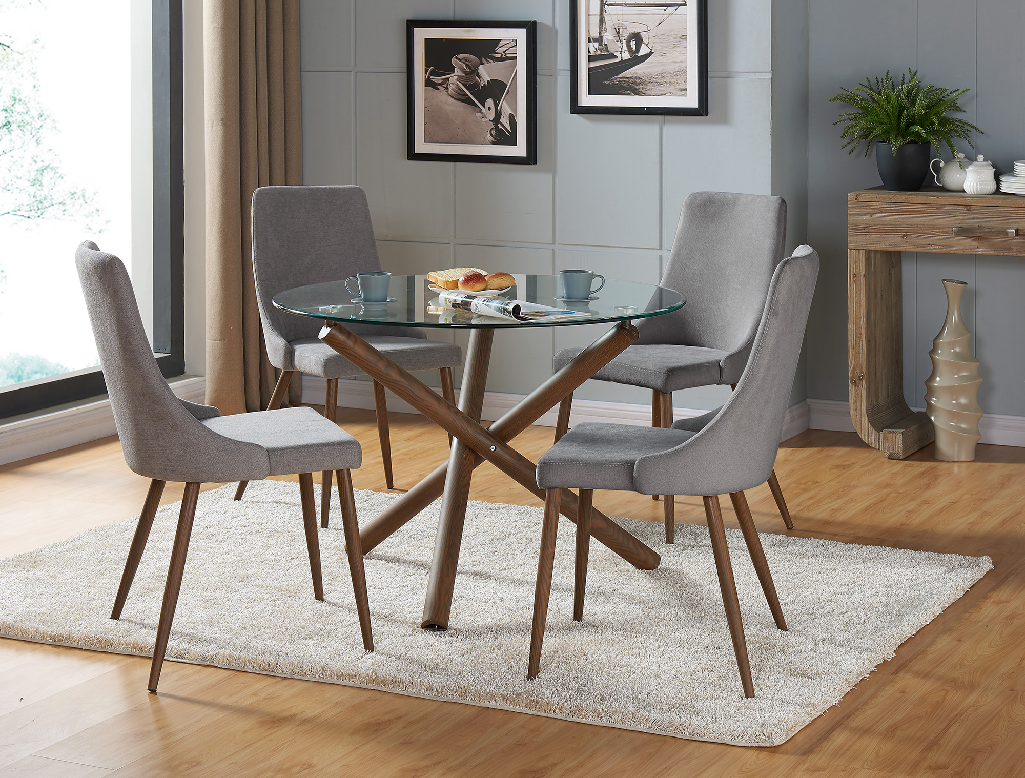 Worldwide Rocca Round Dining Table - Image 5
