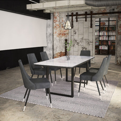 Alternative view of Worldwide Gavin Dining Table with Extension