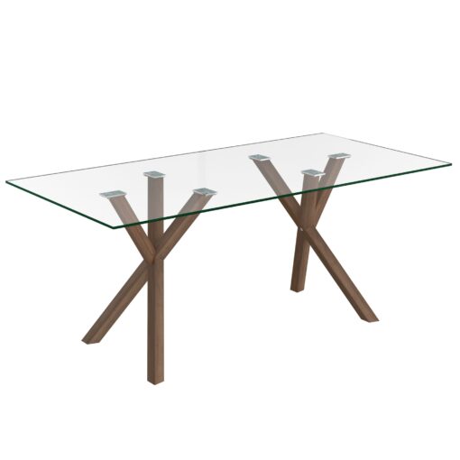 Worldwide Stark Rectangular Dining Table in Walnut