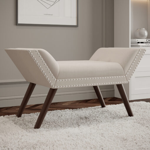 Alternative view of Worldwide Lana Bench in Beige