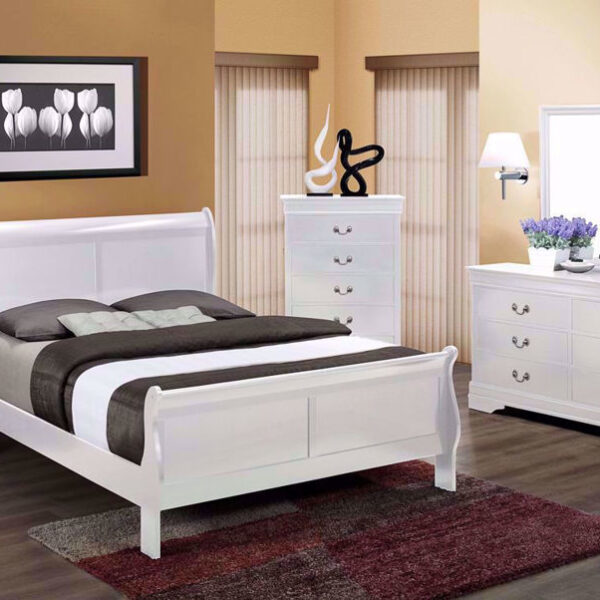 Louis Phillip White Bedroom Set
