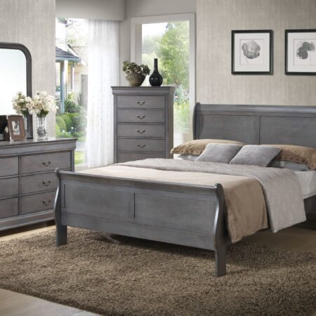 Alternative view of Louis Phillip White Bedroom Set
