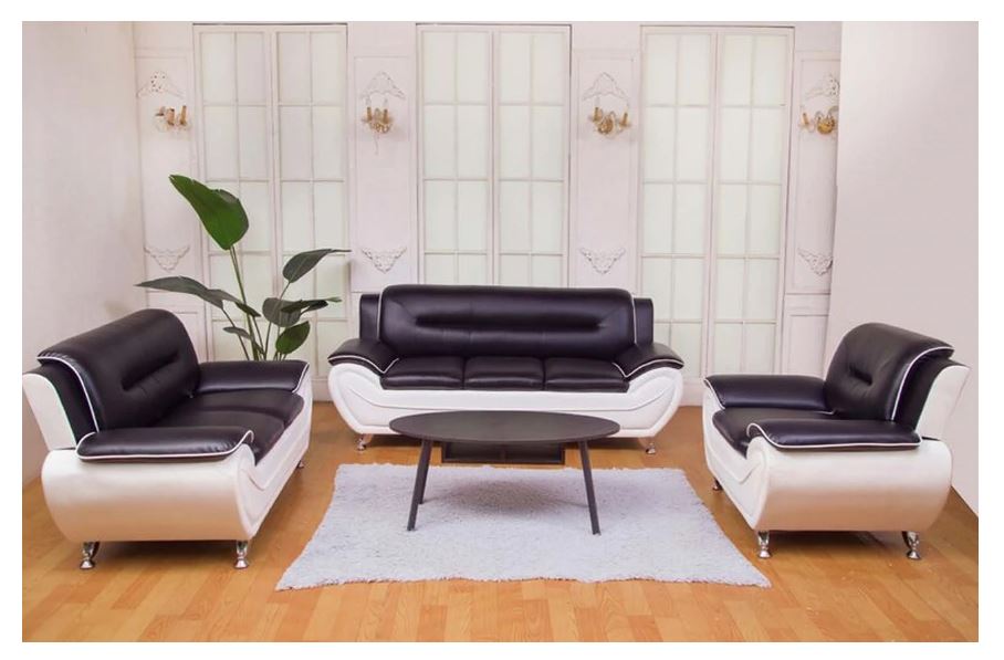 Speedy Black 3pcs Sofa Set - Image 3