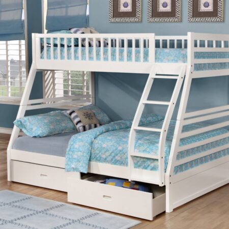 Ifdc B-117-W Twin/Full bunk bed