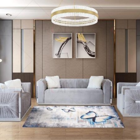 Contempo (#3525) - Silver Sofa