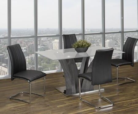T-321 Austin Black 5pc Dining Set