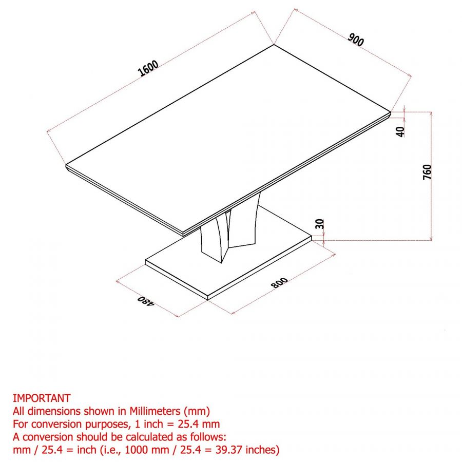Napoli Rectangular Dining Table in Grey - Image 8