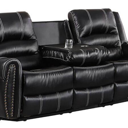 KFOA2526 RECLINER SOFA BLACK