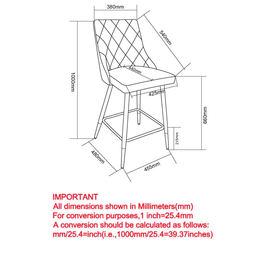 Devo 26" Counter Stool, Set of 2, in Black - Image 5