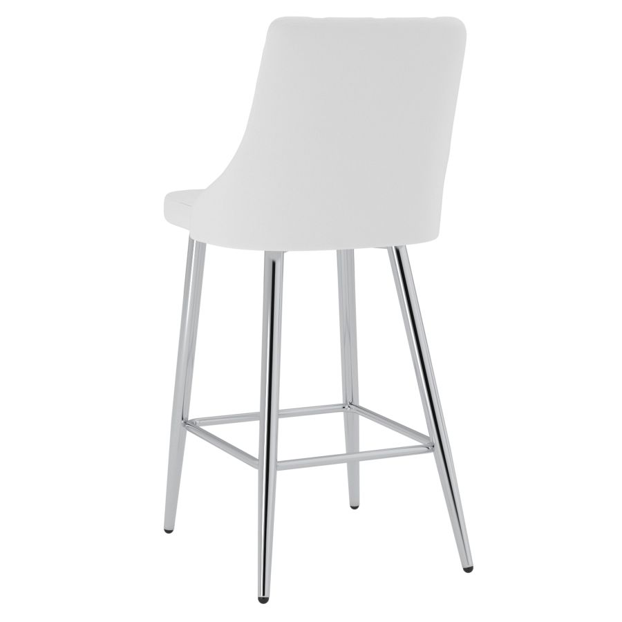 Devo 26" Counter Stool, Set of 2, in White - Image 8