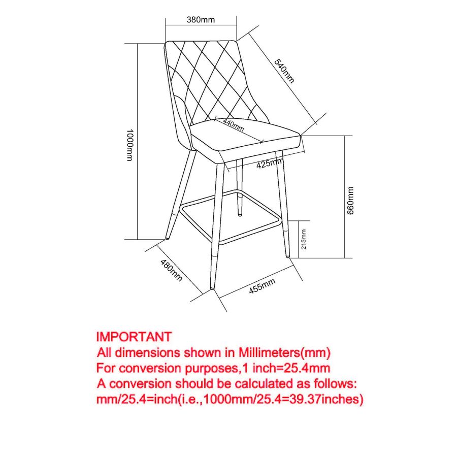 Devo 26" Counter Stool, Set of 2, in White - Image 5