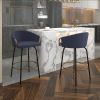 Alternative view of Lavo 26" Counter Stool, Set of 2 in Grey and Black and Gold