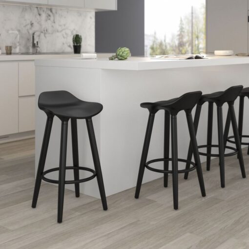 Alternative view of Trex 26" Counter Stool, Set of 2 in Black