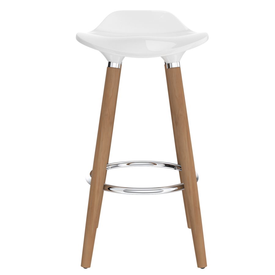Trex 26" Counter Stool, Set of 2 in White and Natural - Image 7