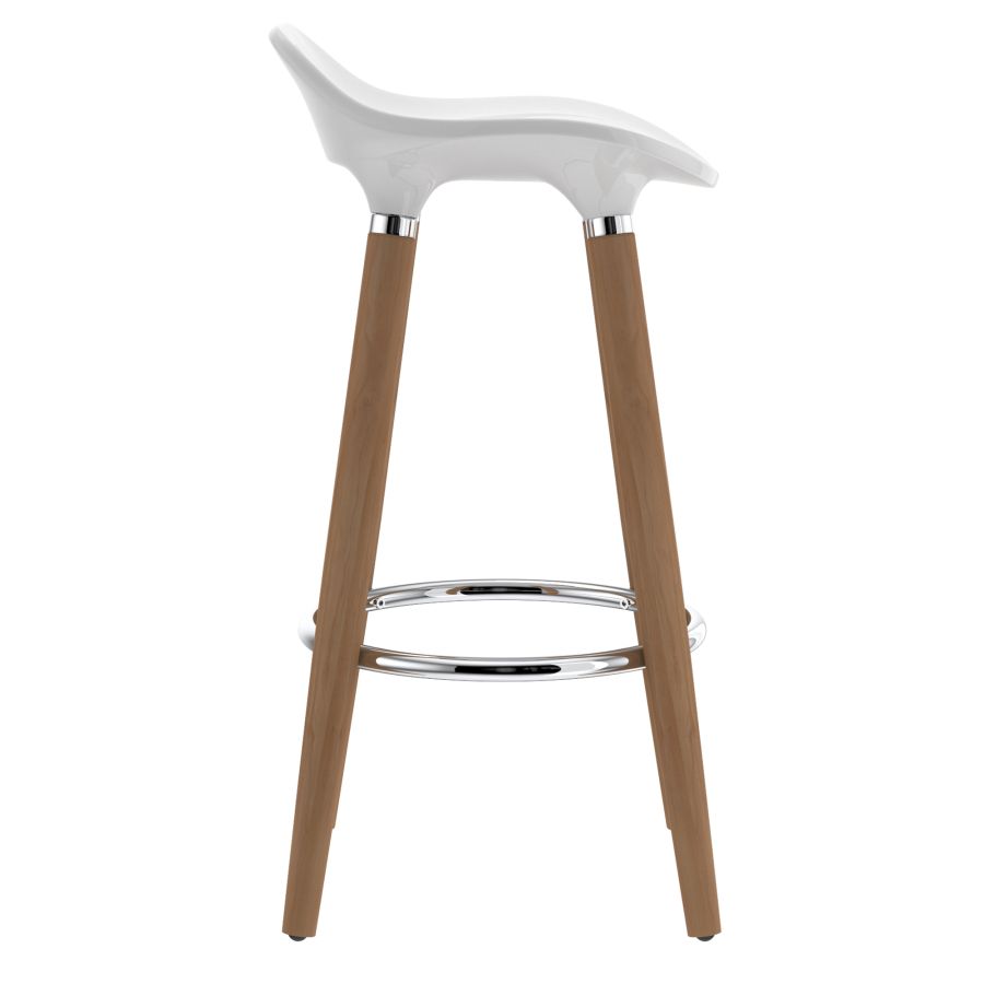 Trex 26" Counter Stool, Set of 2 in White and Natural - Image 6