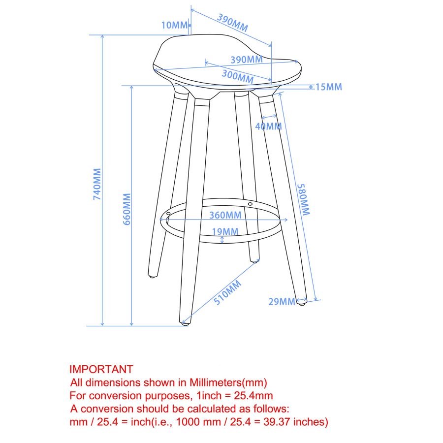 Trex 26" Counter Stool, Set of 2 in White and Natural - Image 5