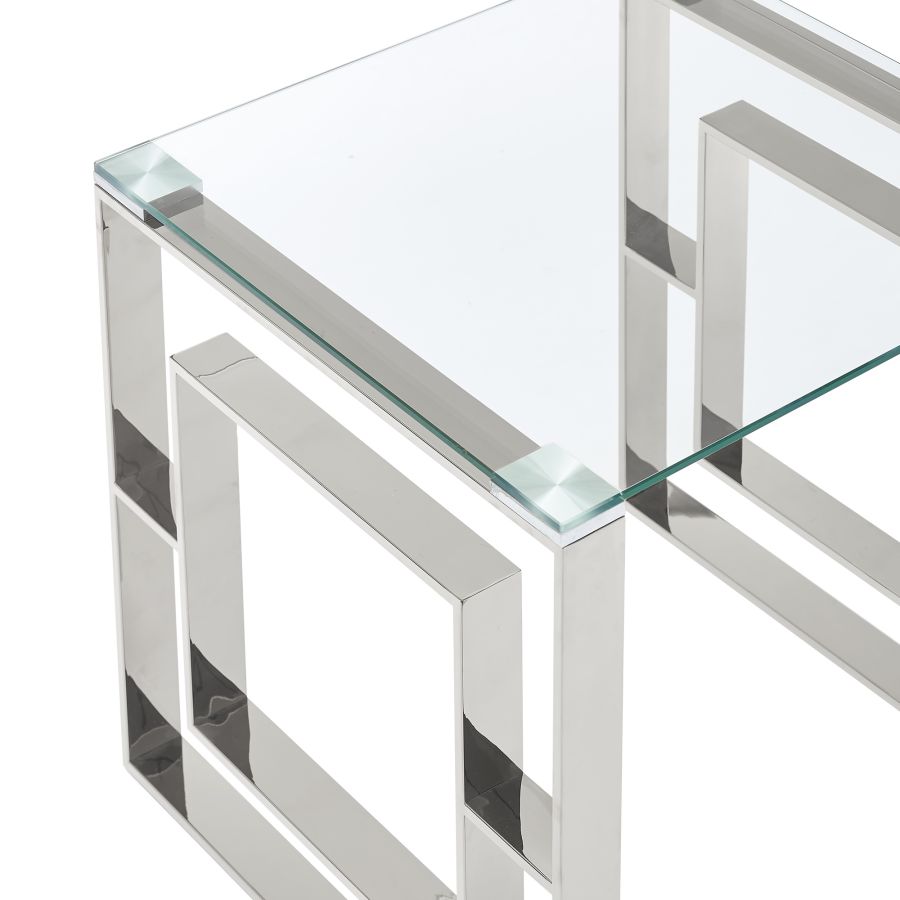 Eros Coffee Table In Silver - Image 2