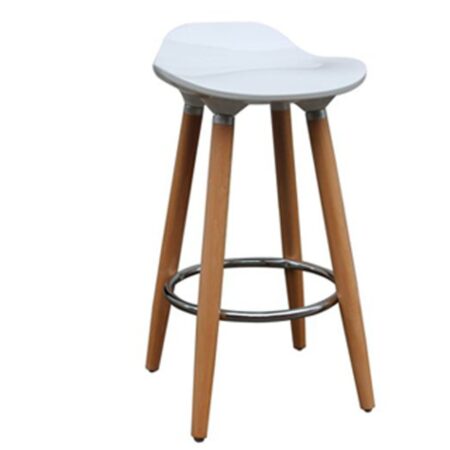 Trex 26" Counter Stool, Set of 2 in White and Natural
