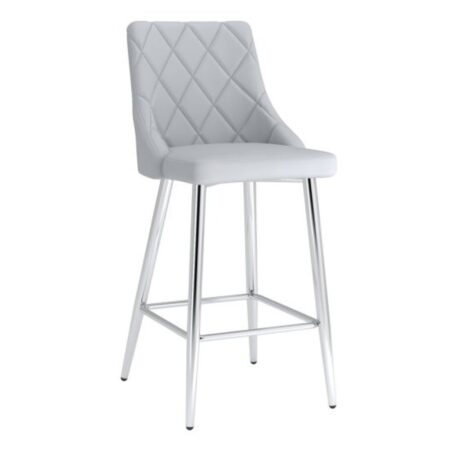 Devo 26" Counter Stool, Set of 2, in Light Grey