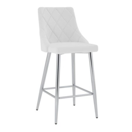 Devo 26" Counter Stool, Set of 2, in White