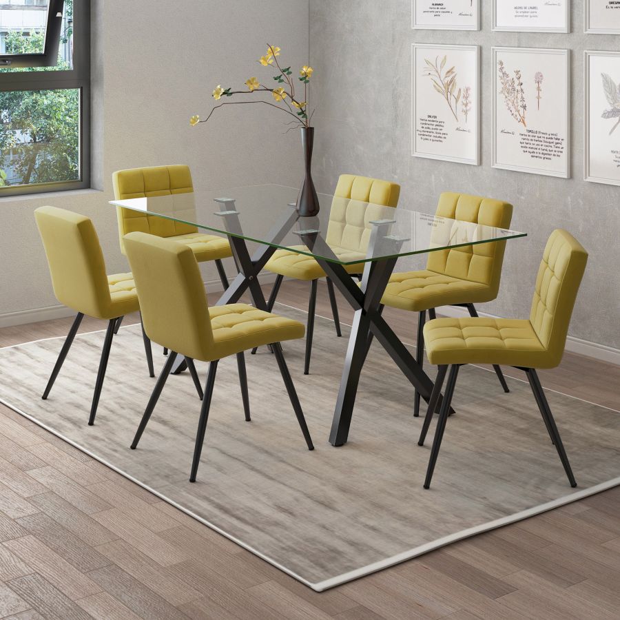 Stark Rectangular Dining Table in Black - Image 8
