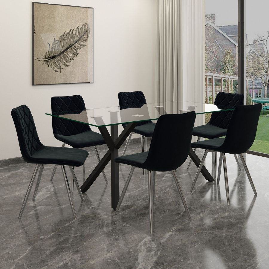 Stark Rectangular Dining Table in Black - Image 5