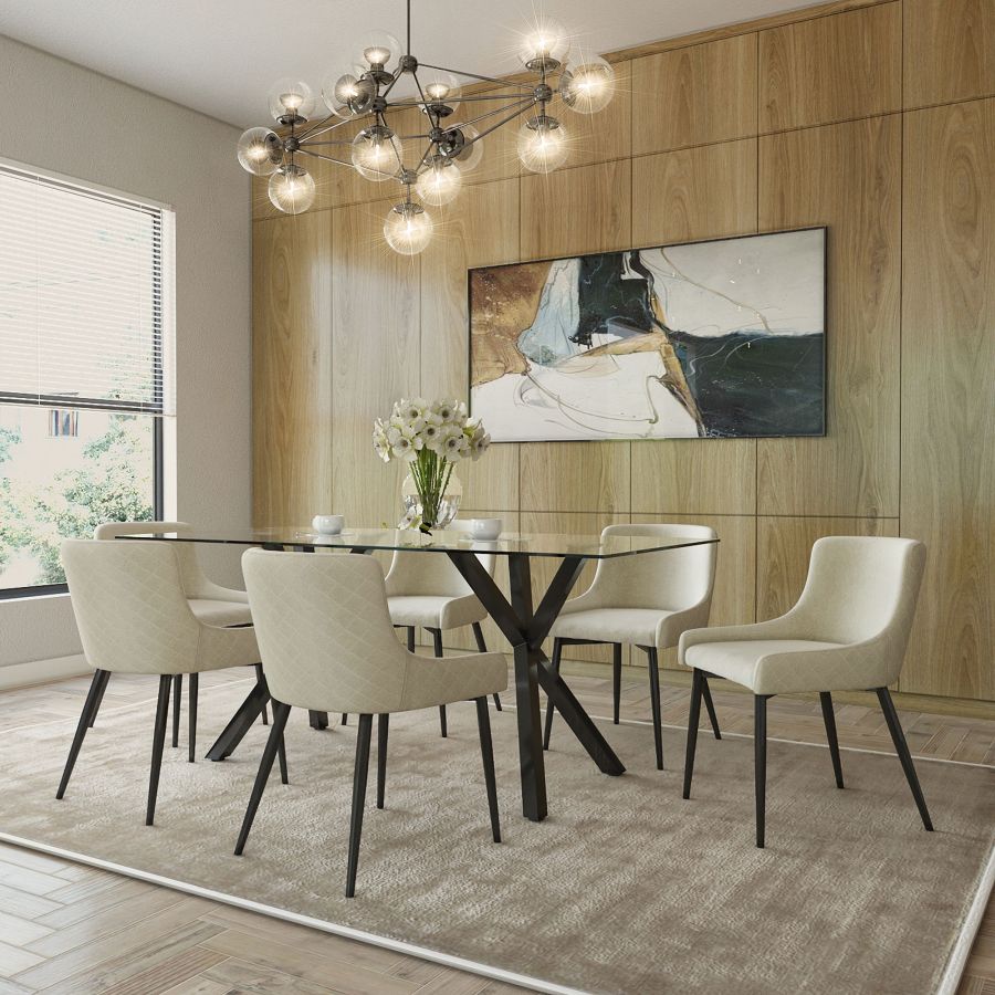 Stark Rectangular Dining Table in Black - Image 4