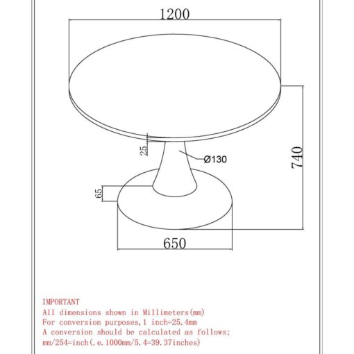Alternative view of Zilo 48 Inch Round Dining Table In White Faux Marble And Black
