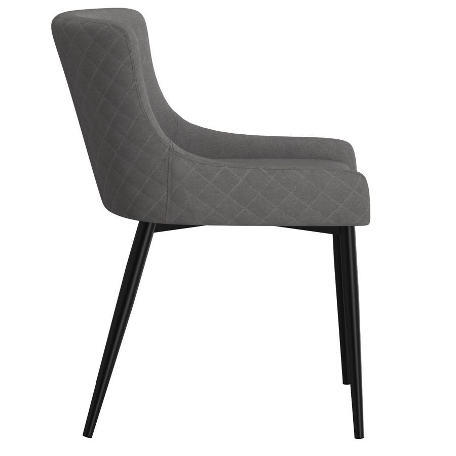 Bianca Side Chair, Set Of 2 In Grey And Black Leg - Image 7