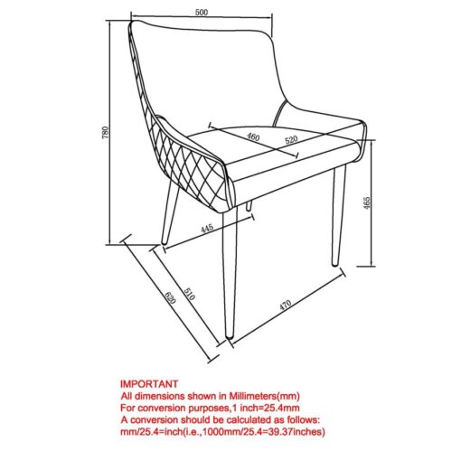 Alternative view of Bianca Side Chair, Set Of 2 In Grey And Black Leg