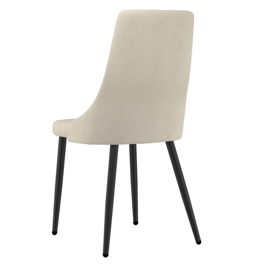 Venice Side Chair, Set Of 2 In Beige And Black - Image 8