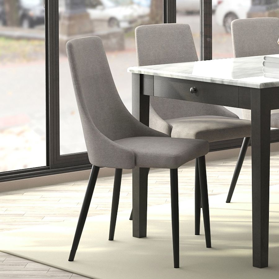 Venice Side Chair, Set Of 2 In Grey And Black - Image 2