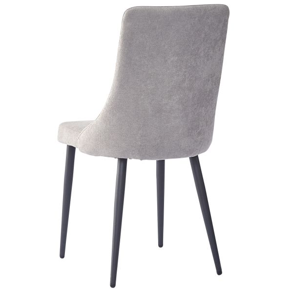 Venice Side Chair, Set Of 2 In Grey And Black - Image 8
