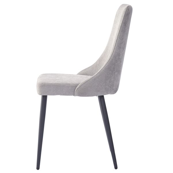 Venice Side Chair, Set Of 2 In Grey And Black - Image 7
